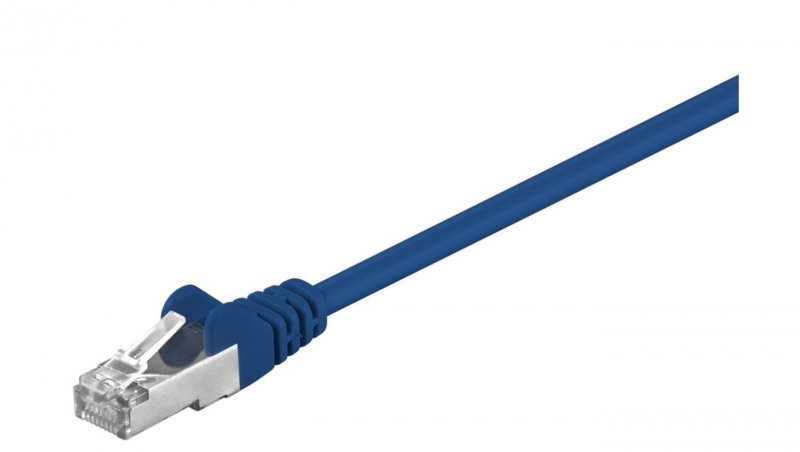 CAT 5e Kabel łączący, F/UTP, Niebieski - Długość kabla 2 m