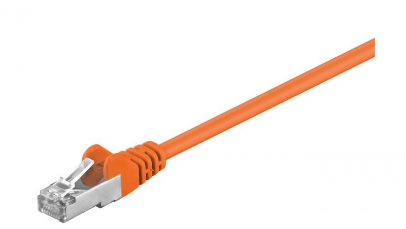 CAT 5e Kabel łączący, F/UTP, Pomarańczowy - Długość kabla 10 m