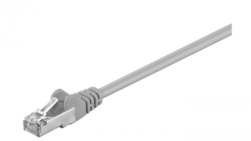 CAT 5e Kabel łączący, F/UTP, Szary - Długość kabla 7.5 m