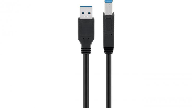 Kabel USB 3.0 Superspeed, czarny - Długość kabla 5 m