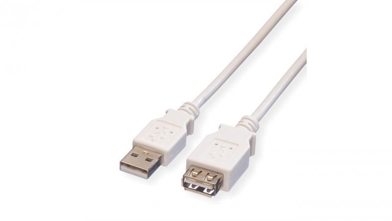 VALUE Kabel USB 2.0, typ A-A, M/F, z przewodem, 1,8 m