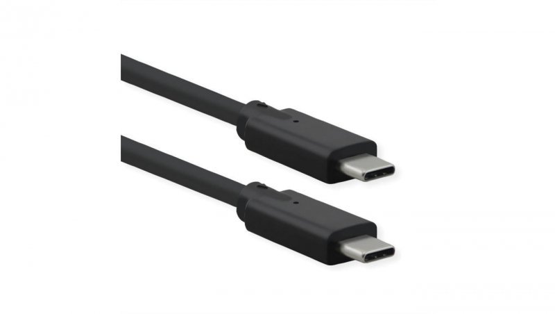 Kabel ROLINE USB 3.2 Gen 2x2, PD 20V5A, Emark, C-C, M/M, 20 Gb/s, zwart, 1 m