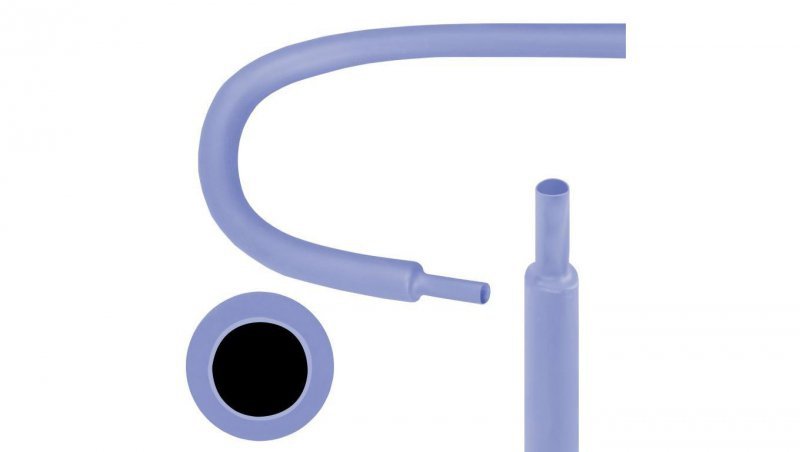 Rurka termokurczliwa RTS 19,0/9,5mm fioletowa 1m