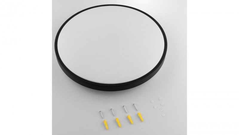 Plafon LED Lampa Sufitowa Natynkowa 36W 4000K 3820lm 106 lm/W CELIS Okrągły IP44 Czarny Ring ALS LUMILED