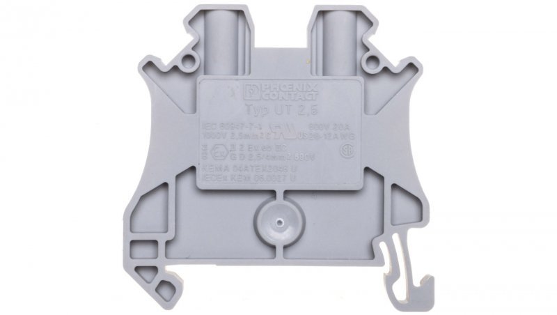 Złączka szynowa 4-przewodowa 0,14-4mm2 szara UT 2,5 3044076 /50szt./