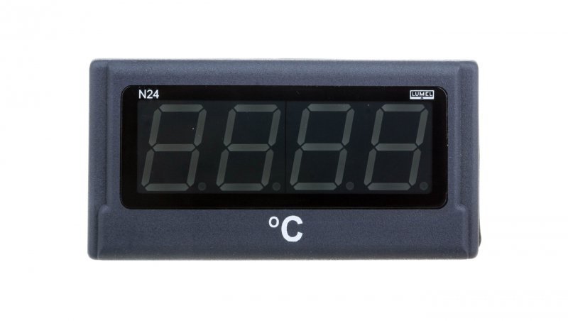 Miernik cyfrowy 4 cyfr wejście temperaturowe Pt100 -50-400st.C zasilanie 230V AC jednostka st.C N24 T210100P0