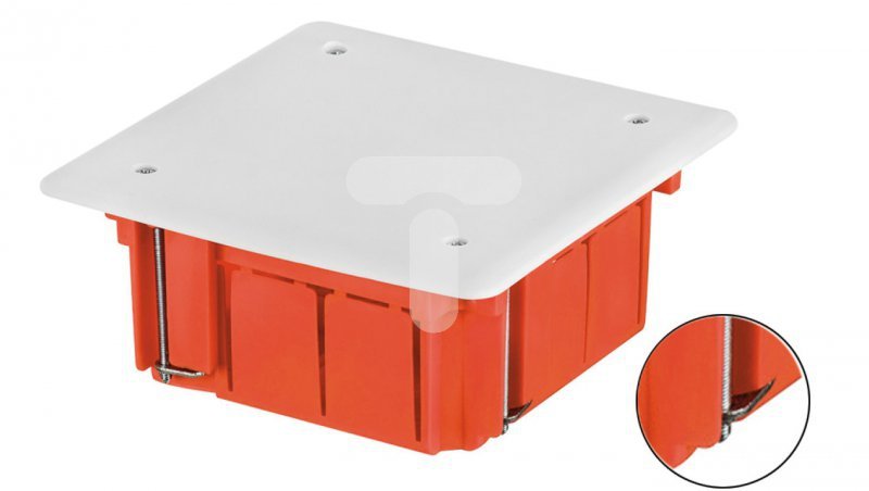 Install-Box Puszka instalacyjna p/t karton-gips 95x95x50mm ceglasta 0261-00