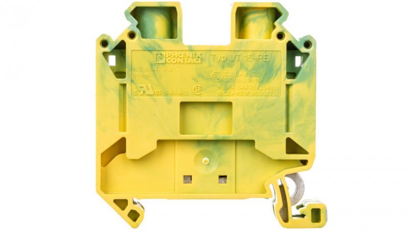 Złączka szynowa ochronna 1,5-25mm2 zielono-żółta UT-16-PE 3044212
