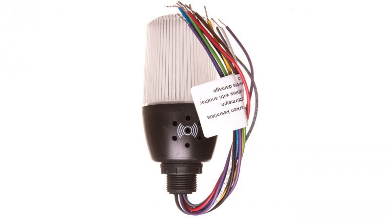 Wielofunkcyjna kolumna sygnalizacyjna LED z buzzerem 55mm 24V AC/DC IP65 T0-IF5M024ZM05