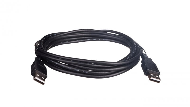 Kabel połączeniowy USB 2.0  Typ USB A/USB A, M/M czarny 3m AK-300100-030-S