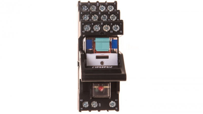 Przekaźnik przemysłowy 4P 4A 24V DC z LED izolacja logiczna 3,5mm LZS:PT5B5L24