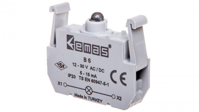 Element podświetlający biały 12-30V AC/DC do przycisków B LED T0-B5