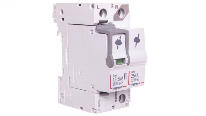 Ogranicznik przepięć Typ T1+T2 1P+N 12,5kA 1,5kV TT/TNS 412276