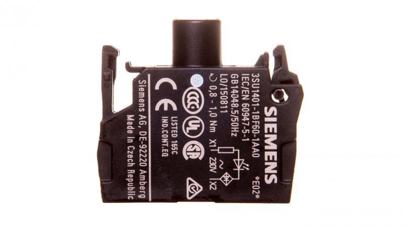 Oprawka z LED biała 230V AC montaż czołowy Sirius ACT 3SU1401-1BF60-1AA0