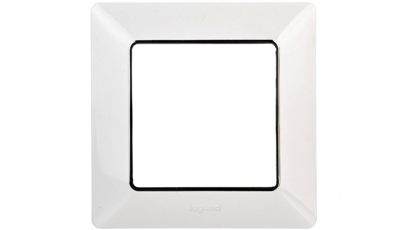 VALENA LIFE Ramka pojedyncza biała/chrom 754031