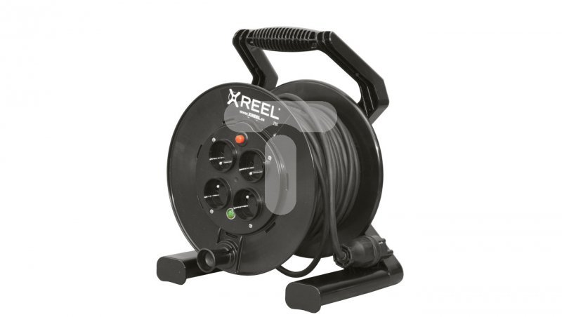 Przedłużacz bębnowy XREEL 30mb H05RR-F 3x1,5 IP20 4xGS 230V 92501T48163