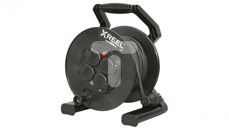 Przedłużacz bębnowy XREEL 40mb H05RR-F 3x1,5 IP44 4xGS 230V 92501H48173