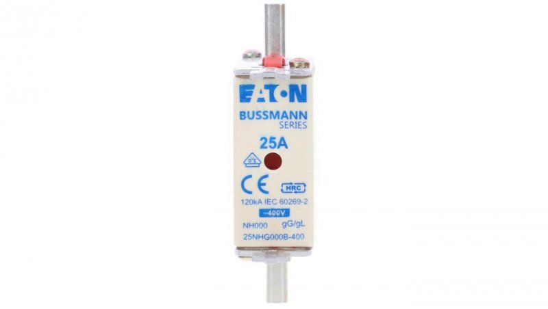Wkładka NH000 25A 400V gL/gG podwójny wskaźnik 25NHG000B-400