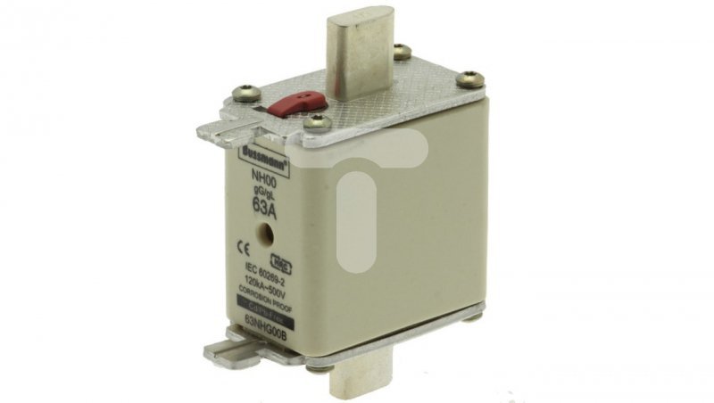 Wkładka NH00 63A 500V gL/gG podwójny wskaźnik 63NHG00B