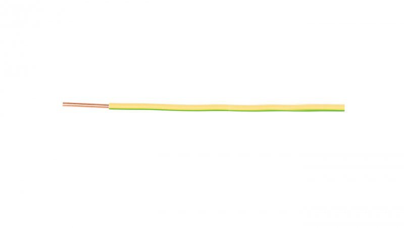 Przewód instalacyjny H07V-U (DY) 1,5 żółto-zielony /100m/
