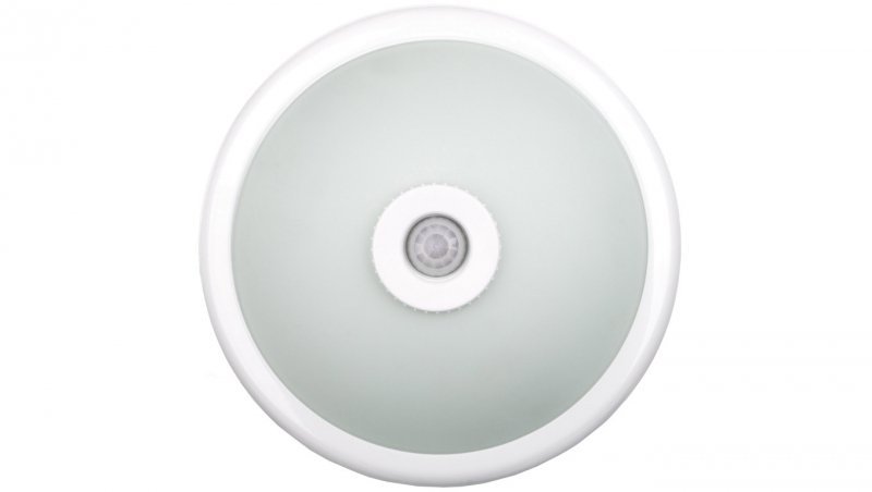 Plafoniera VIZELA z czujnikiem ruchu KORPUS biały klosz szklany półprzeźroczysty 230V AC max. 2x40W OS-PLCRKZ-00