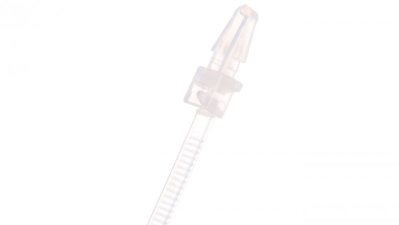 Opaska kablowa wciskana z kołkiem 150x3,5mm fi 5,5mm biała BMWPB52155ME /100szt./