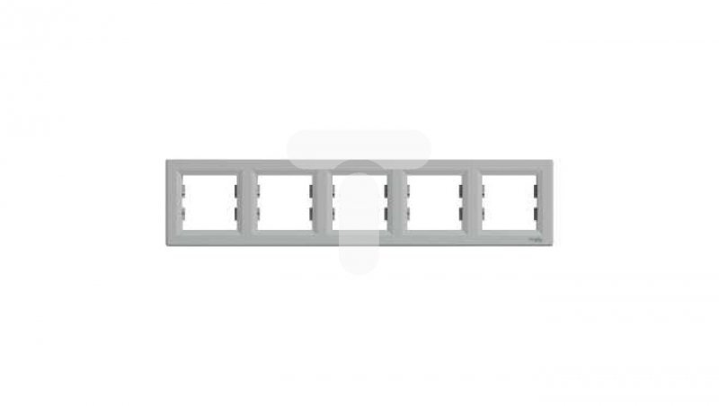 ASFORA Ramka 5-krotna pozioma aluminium EPH5800561