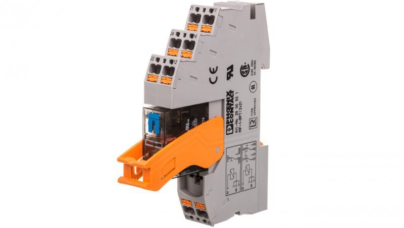 Moduł przekaźnikowy 2P 1A 24V DC RIF-1-RPT-LDP-24DC/2X21MS 2905291