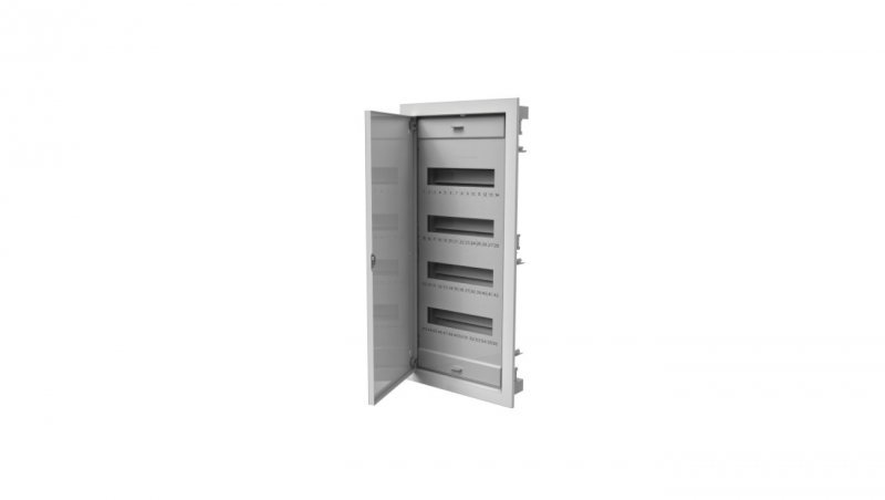 Rozdzielnica modułowa 4x12 podtynkowa z metalowymi drzwiami IP40 N+PE C.1548