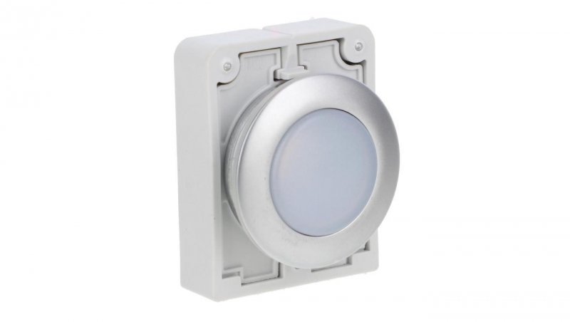 Główka lampki sygnalizacyjnej 30mm płaska biała M30C-FL-W 183287