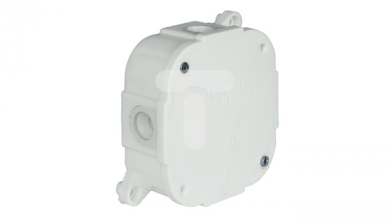 Puszka n/t hermetyczna pusta 88x88x40mm IP44 biała VP 074-01 61.173