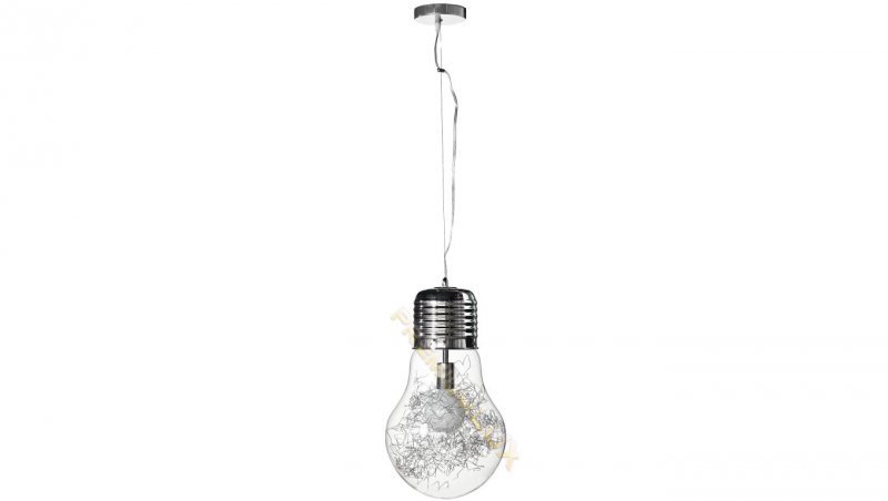 Lampa CLOTILDE fi300*H1500mm 1xE27 TRANS Szkło + metal