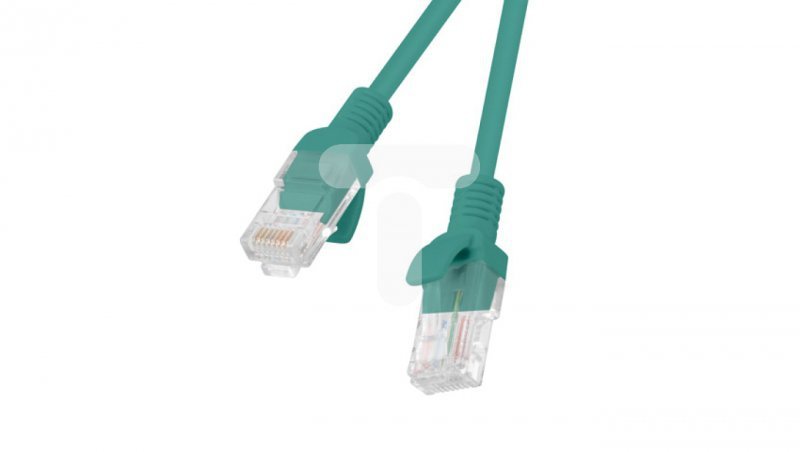 Kabel krosowy patchcord U/UTP kat.6 10m zielony PCU6-10CC-1000-G