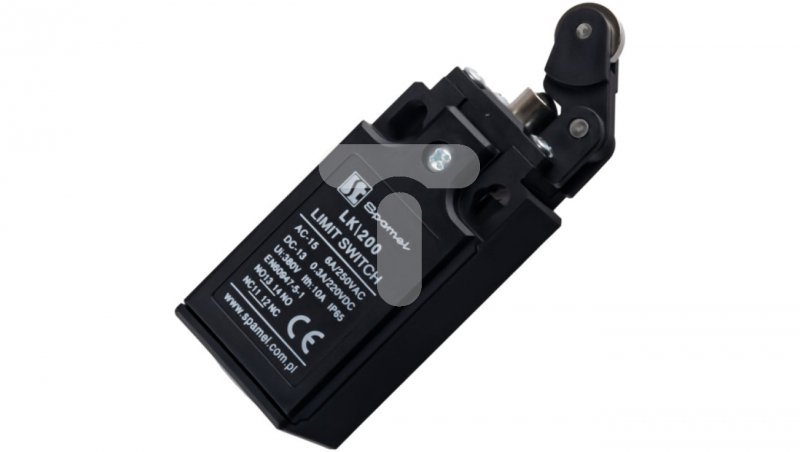 Łącznik krańcowy 1Z 1R tworzywo popychacz z rolką LK200