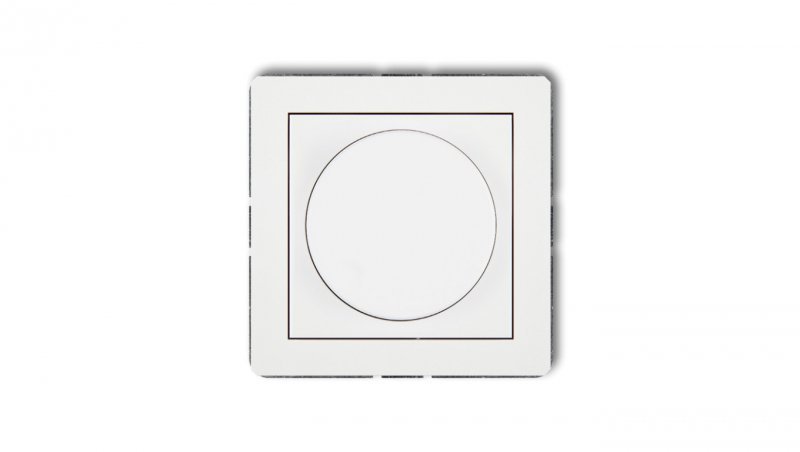 DECO Regulator elektroniczny oświetlenia przyciskowo-obrotowego do lamp LED biały mat 25DRO-2