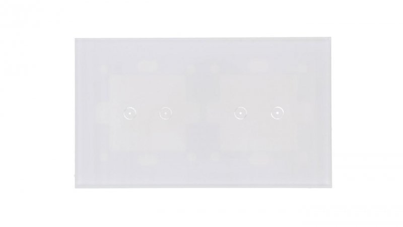 Simon Touch ramki Panel dotykowy S54 Touch, 2 moduły, 2 pola dotykowe poziome + 2 pola dotykowe poziome, biała perła DSTR222/70