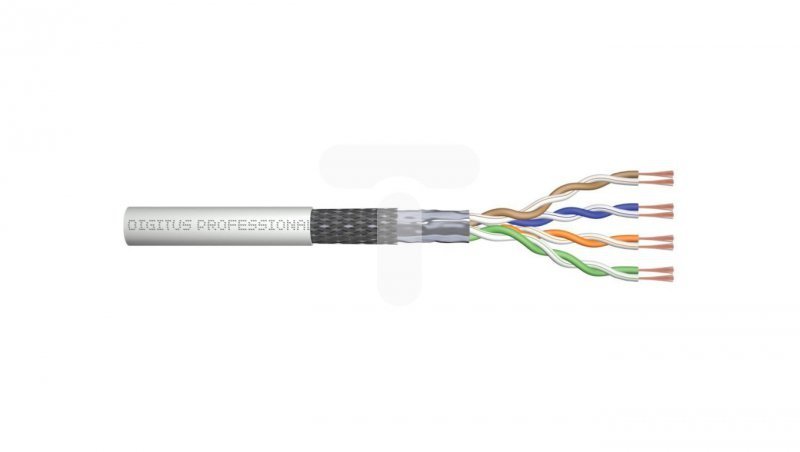 Kabel teleinformatyczny SF/UTP kat.5e 4x2xAWG26/7 linka Digitus DK-1531-P-1-1 /100m/