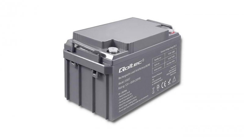 Qoltec Akumulator AGM 12V 65Ah max 780A