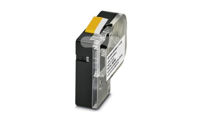 Etykieta termiczna ciągła w kasecie żółta z czarnym nadrukiem 10mm MM-EMLF (EX10)R C1 YE/BK do drukarki THERMOFOX 0803941