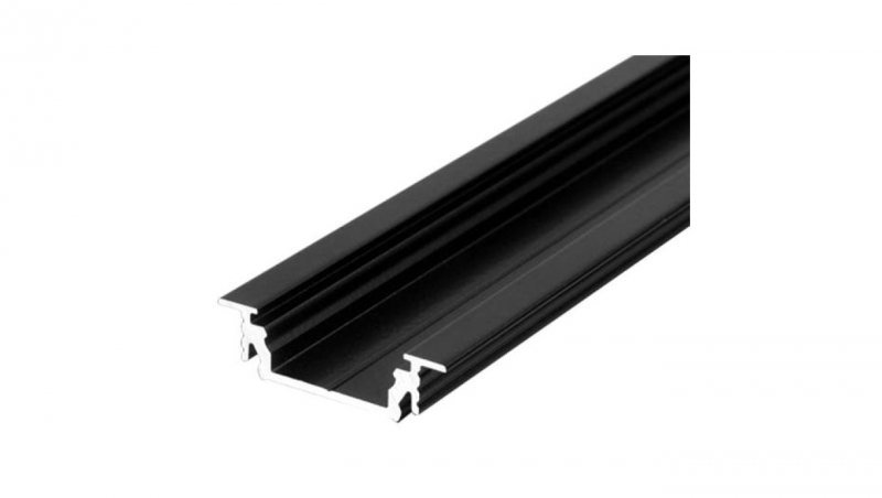 Profil led Groove10 1m anodowany czarny wpuszczany do frezu meblowy 76200021