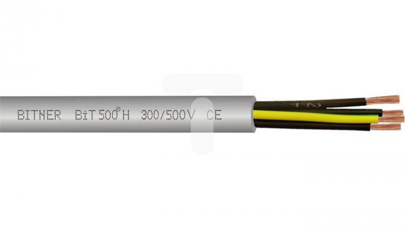 Przewód sterowniczy bezhalogenowy BiT 500-H 3G1,5 300/500V H50075 /bębnowy/