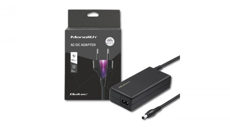 Qoltec Zasilacz desktopowy 84W 12V 7A 5.5*2.5 +kabel zasilający