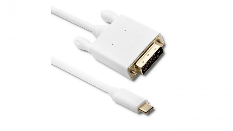 Qoltec Kabel USB 3.1 typ C męski/ DVI męski 4K Alternate mode 1m