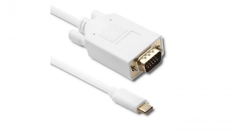 Qoltec Kabel USB 3.1 typ C męski/ VGA męski FULL HD Alternate mode 1m
