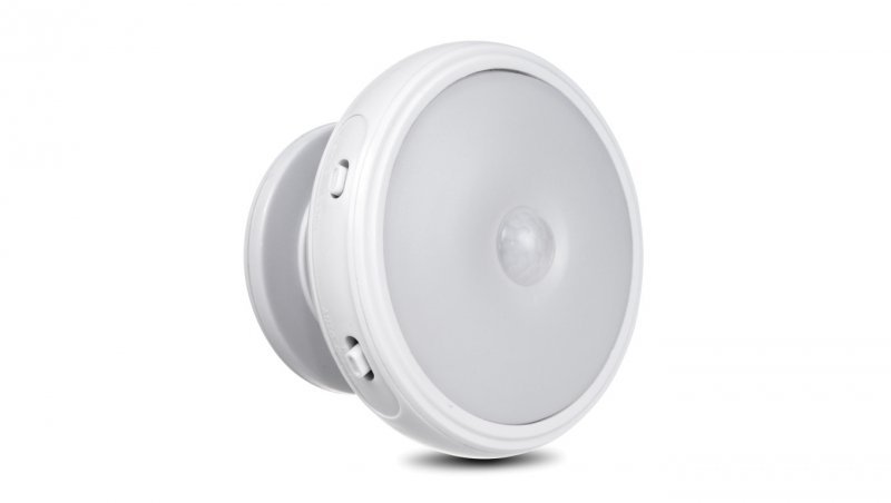 Lampa LED z sensorem ruchu, magnes, tylne podświetlenie 3xAAA Maclean Energy MCE223 tryby świecenia ciągły, czujnik PIR MCE223