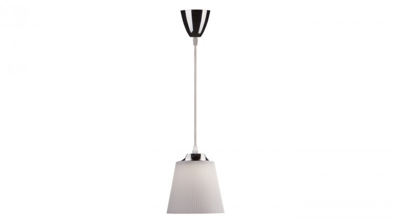 Lampka Nocna VT-1036 7W 360lm Chrom + Biały Abażur 8505