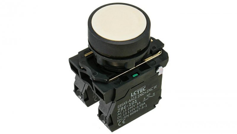 Przycisk pulpitowy IP54 kolor biały EBSA5-AA15 1NO+1NC W LC-Tec 5902838490709