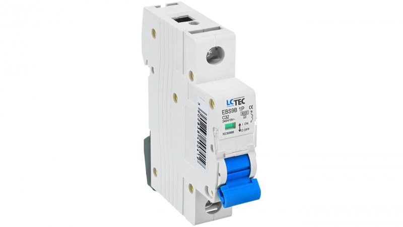 Wyłącznik nadprądowy 1P C 32A 6kA AC LC-Tec EBS9B-1C/32 LCTEC-EBS9B-1C/32