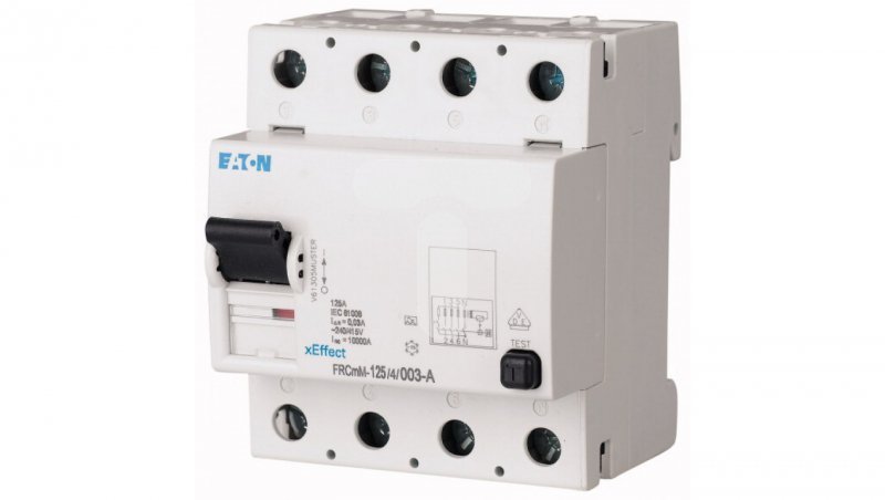 Wyłącznik różnicowoprądowy 4P 125A 0,03A typ AC FRCmM-125/4/003 187814