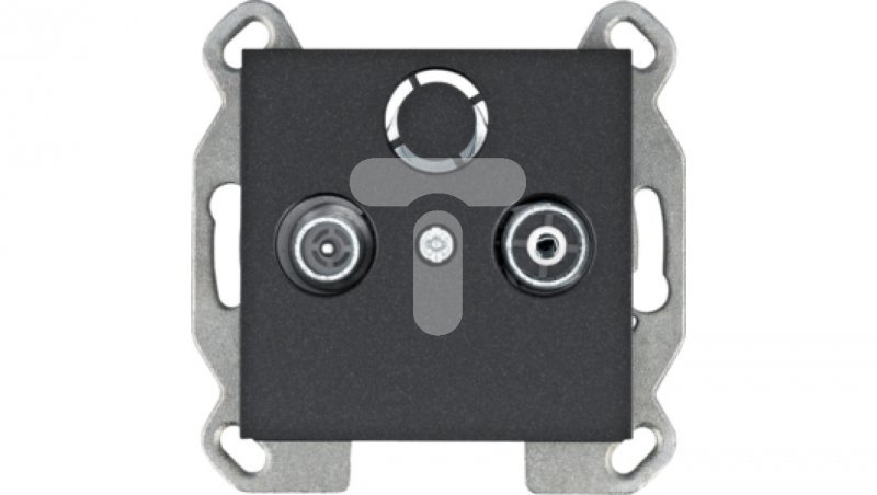 Lumina Gniazdo RTV końcowe czarne WL3013